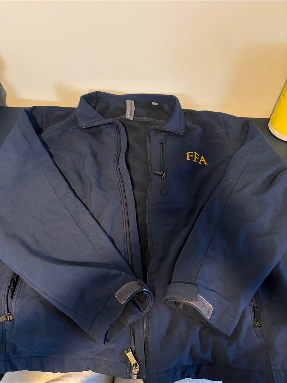 Weatherproof Navy Jacket with Gold FFA Embroidery - Men's